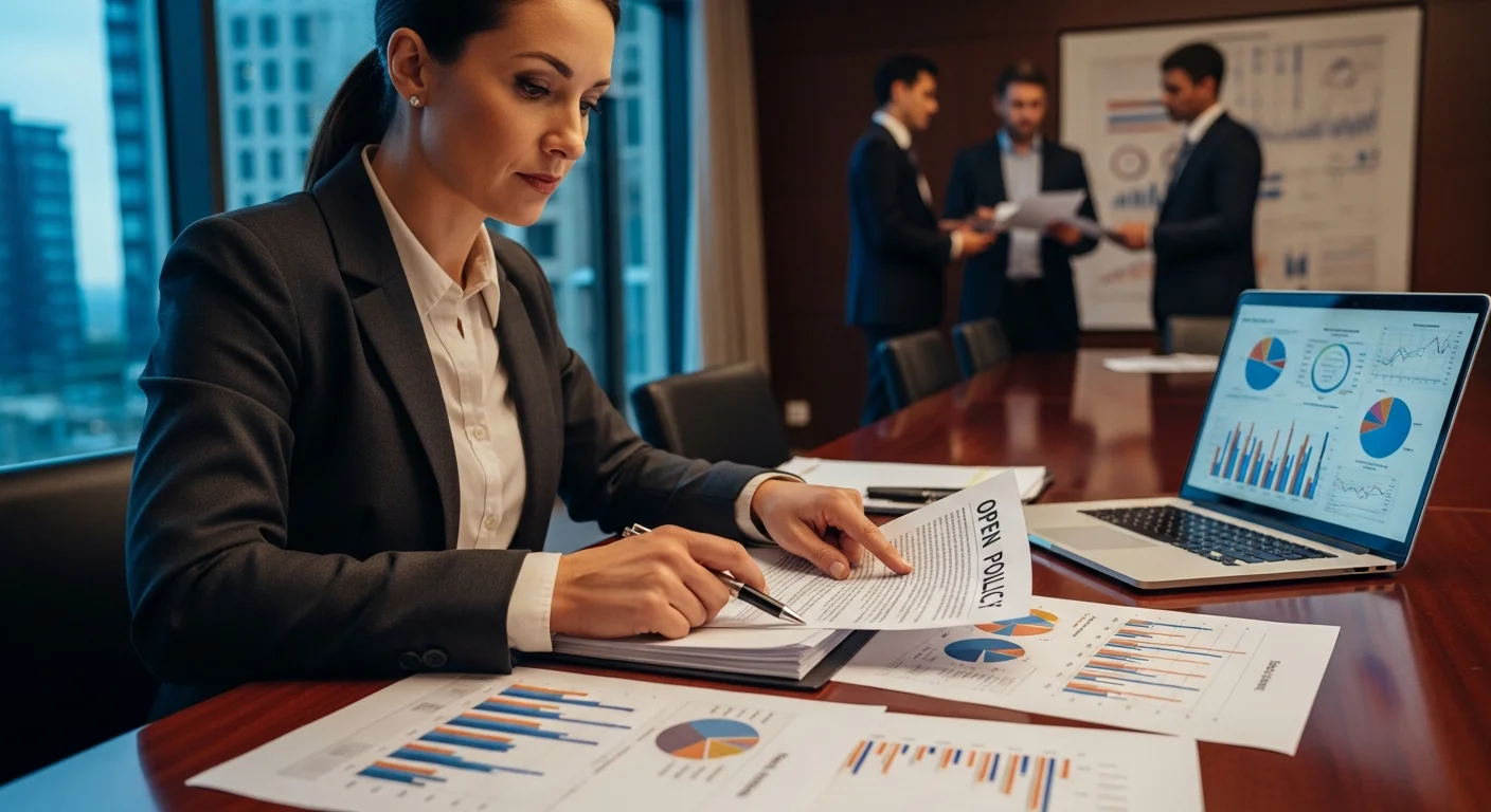 Business owner reviewing key person life insurance and buy-sell agreement documents