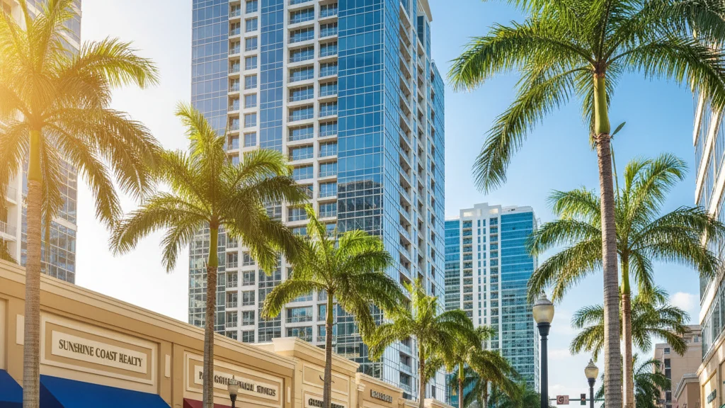Florida business district representing the state PEO regulatory environment