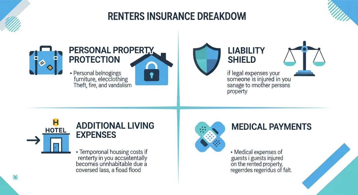 Renters insurance Florida cost comparison chart showing average premiums by city