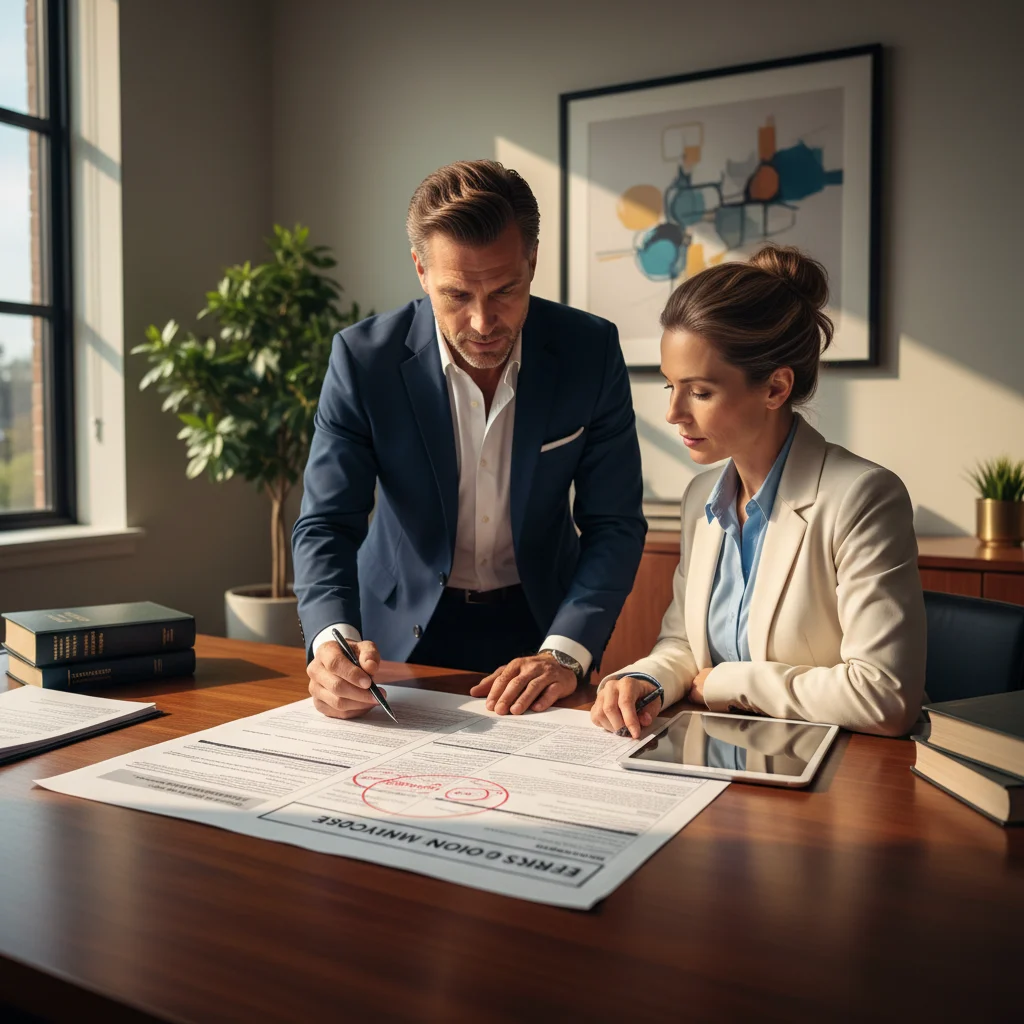 Professional reviewing errors and omissions insurance claim documents